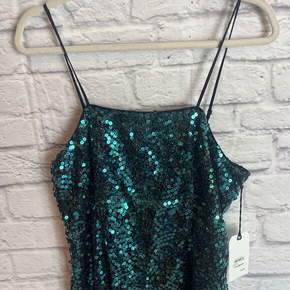 Leith Women’s NWT Y2K Sequin Slip Homecoming  Cocktail Party Dress Size Large - Picture 4 of 8